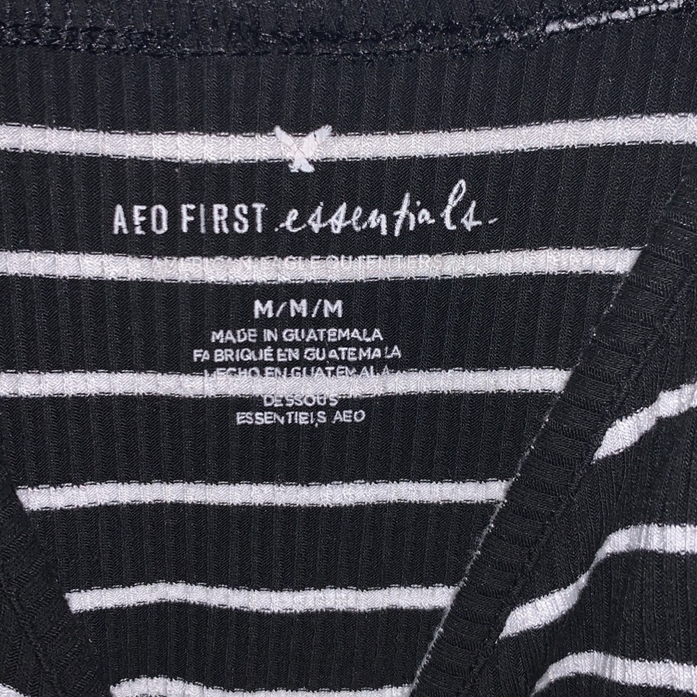 American eagle crop tank top. Ribbed. - Picture 2 of 2